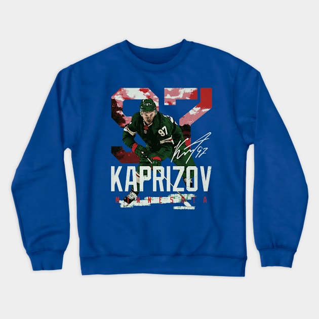 Kirill Kaprizov Minnesota Landmark Crewneck Sweatshirt by Erianna Bee